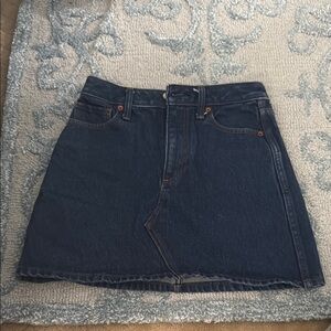 Abercrombie & Fitch Blue Mini A-Line Skirt Casual